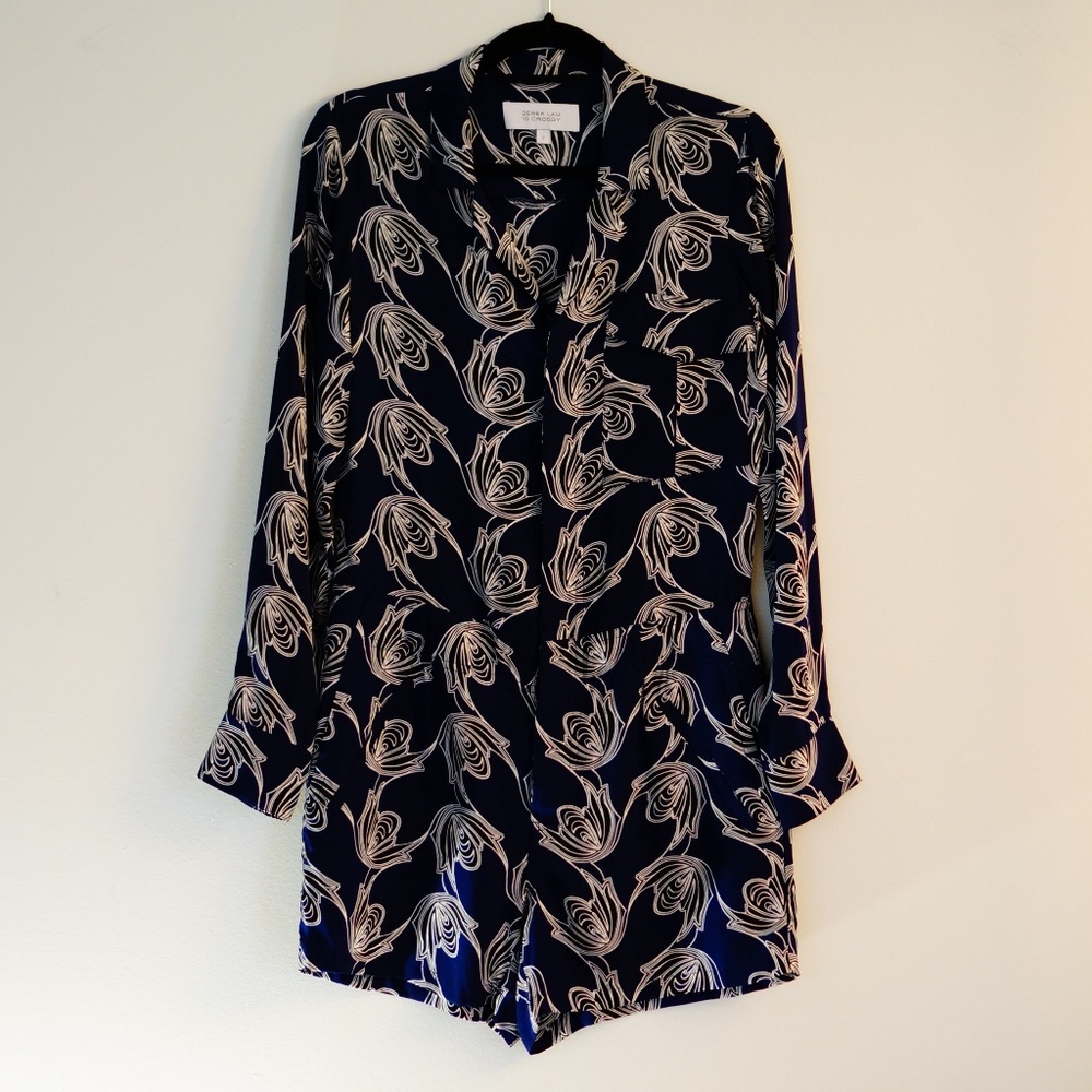 Derek Lam 10 Crosby Silk Romper